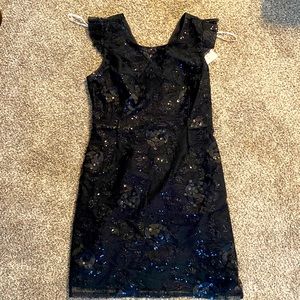 Black Sequin Cocktail Nanette Lepore Dress